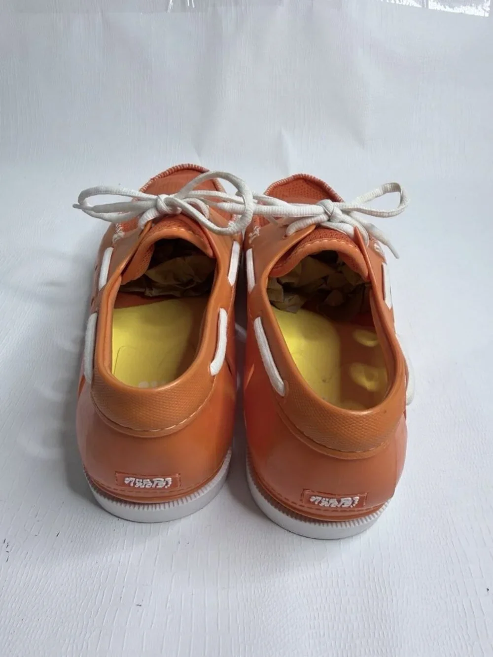 Five Flops Mens Boat Shoes Green Vented Lace Up Jelly Rubber Water Medium 8/9